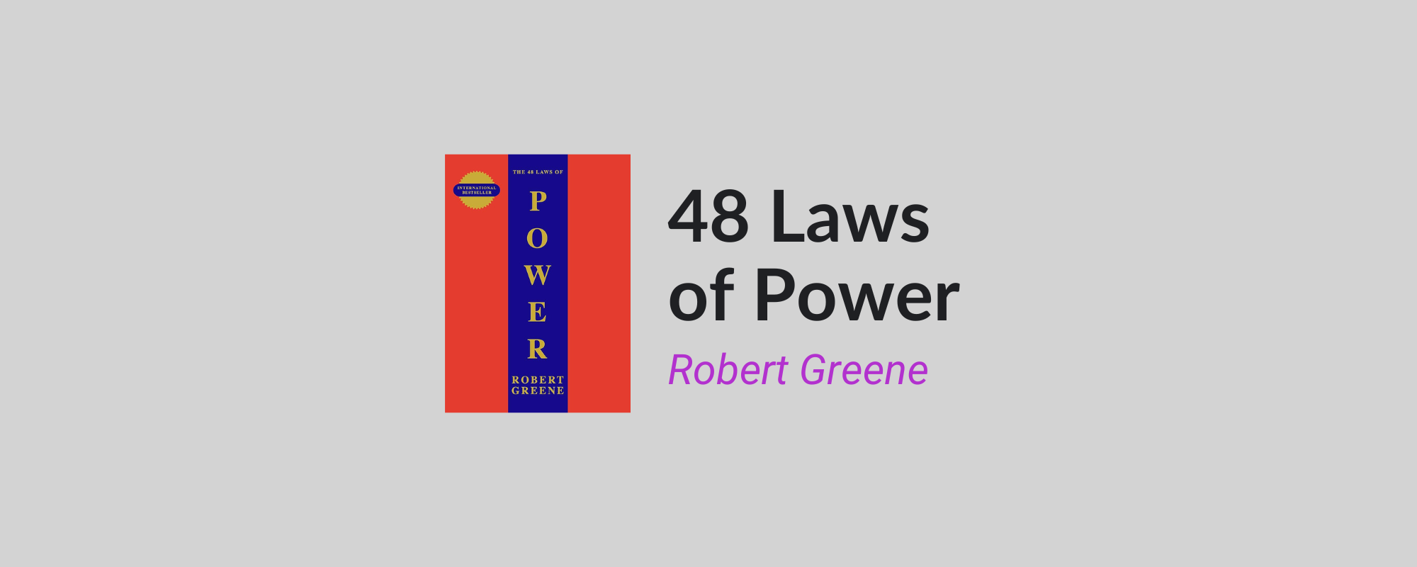 The 48 Laws of Power