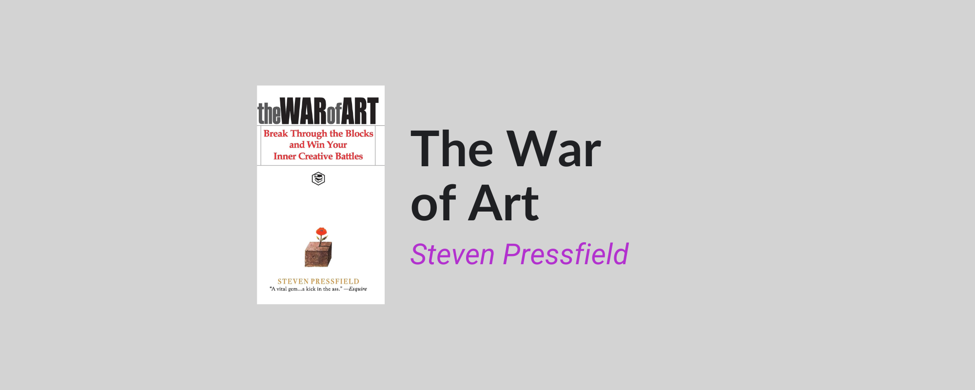 The War of Art